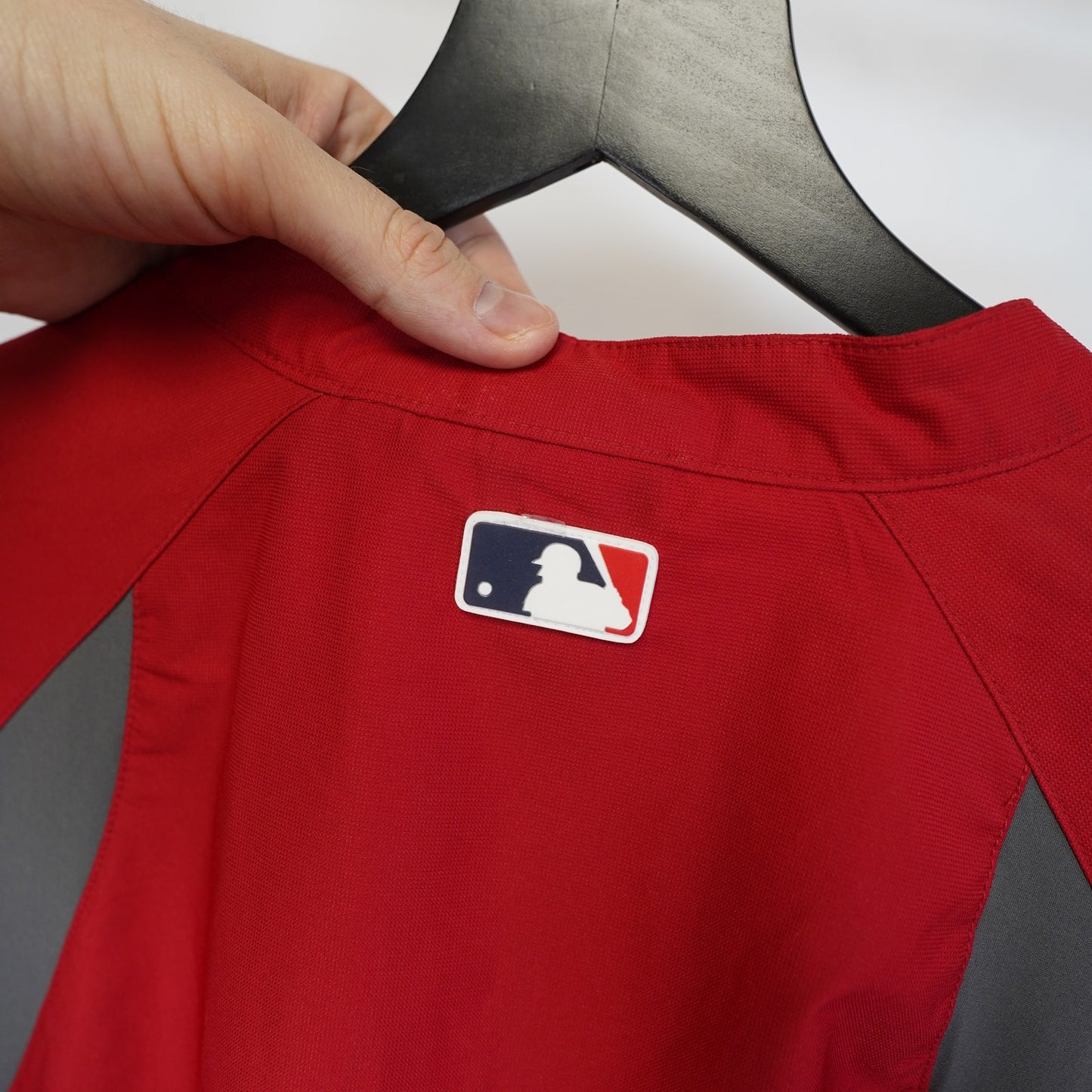 (M) Majestic St. Louis Cardinals Sewn Cool Base Pullover Windbreaker Men's M Red
