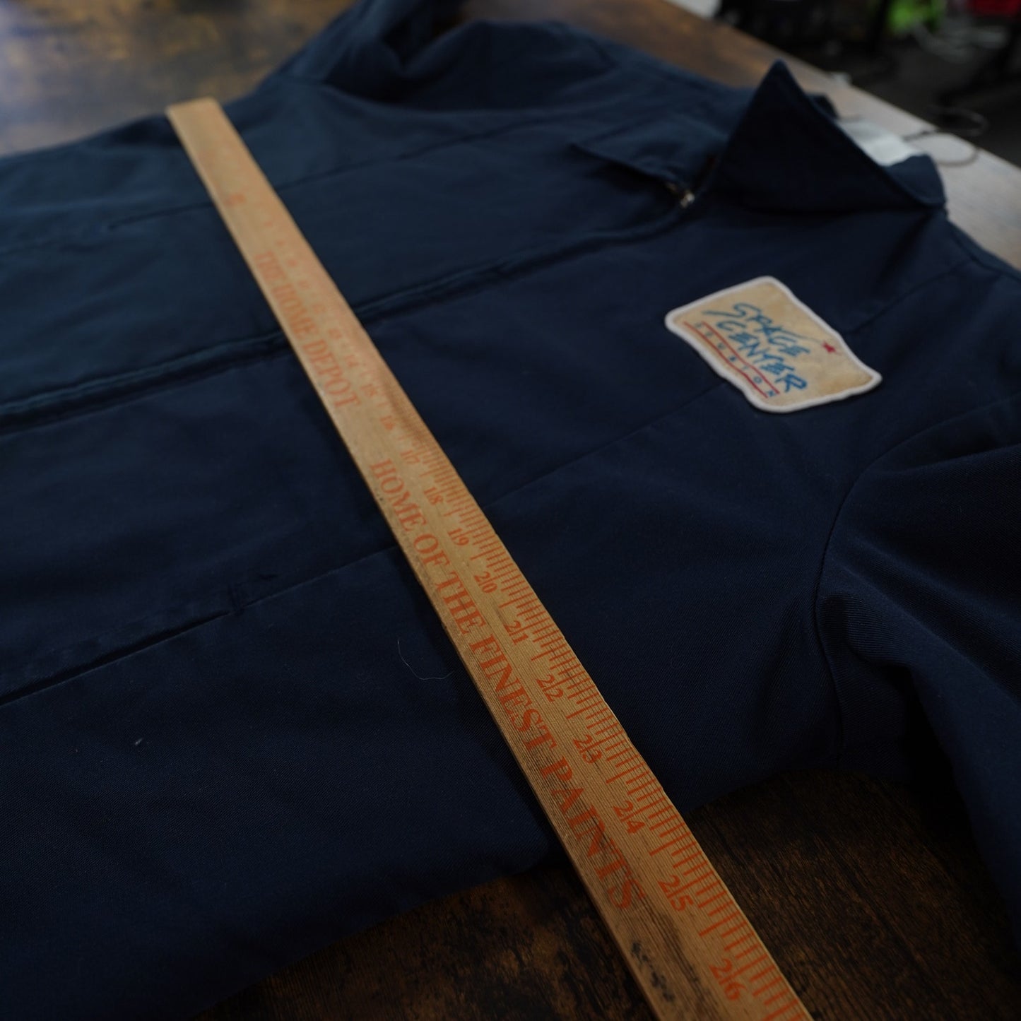 (L) Vintage Space Center Houston Nasa Space Bomber Jacket Men's L Blue U1st Workwear