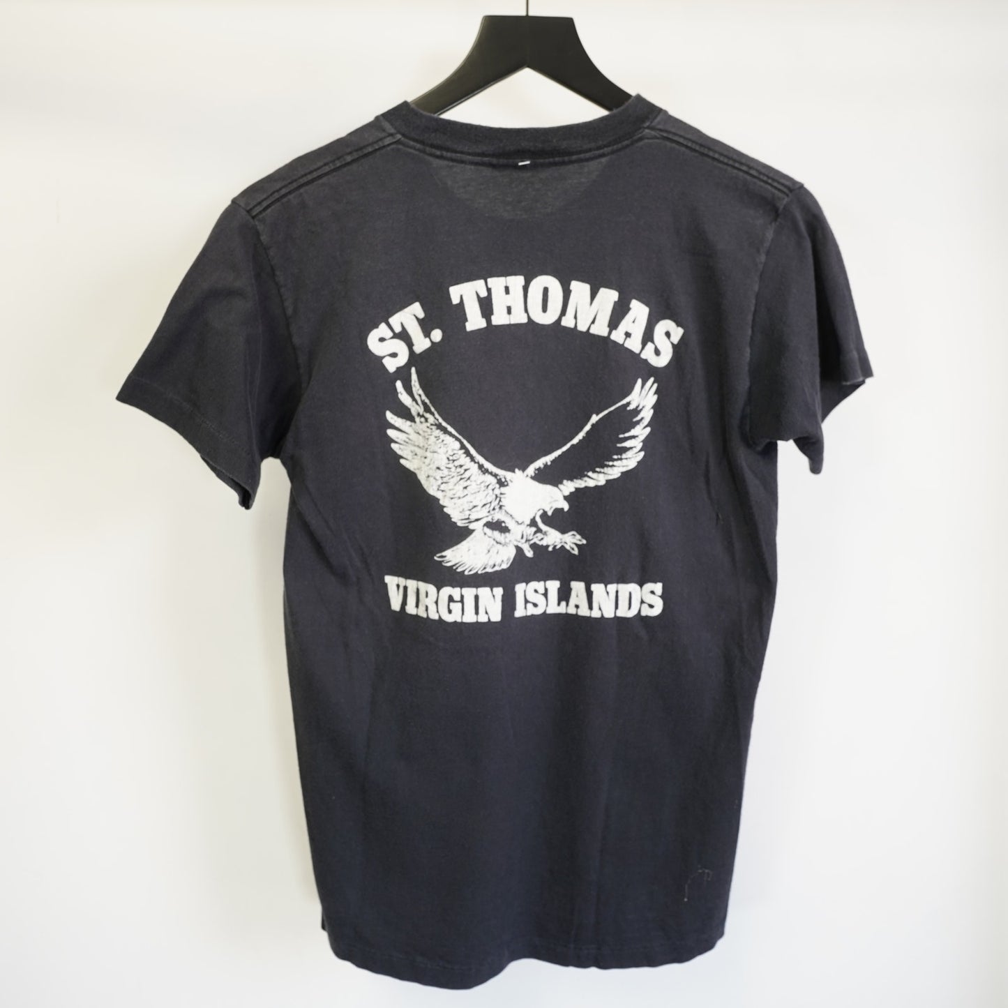 (S) Vintage 1989 Harley Davidson Eagle Biker Single Stitch T-Shirt Men's S Black