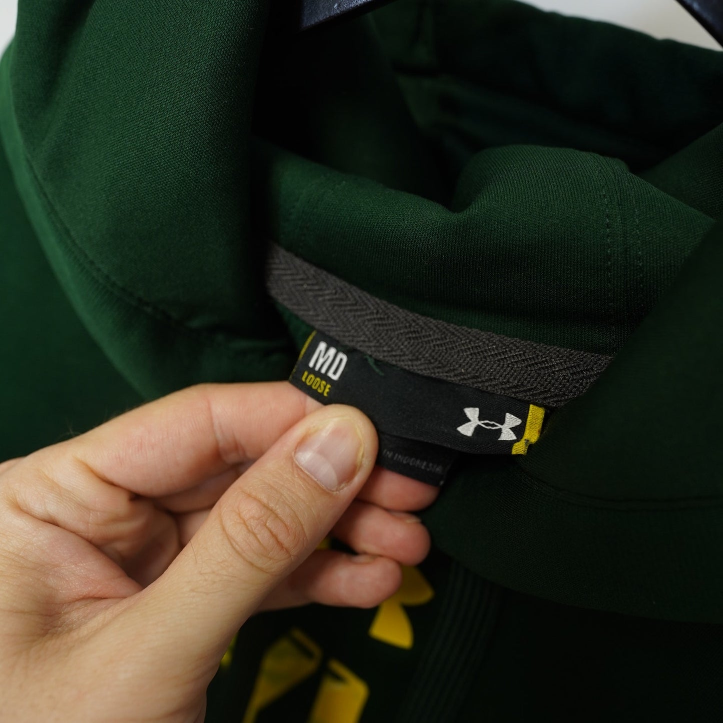 (M) University of Baylor Bears Under Armour Hoodie Men's M Green