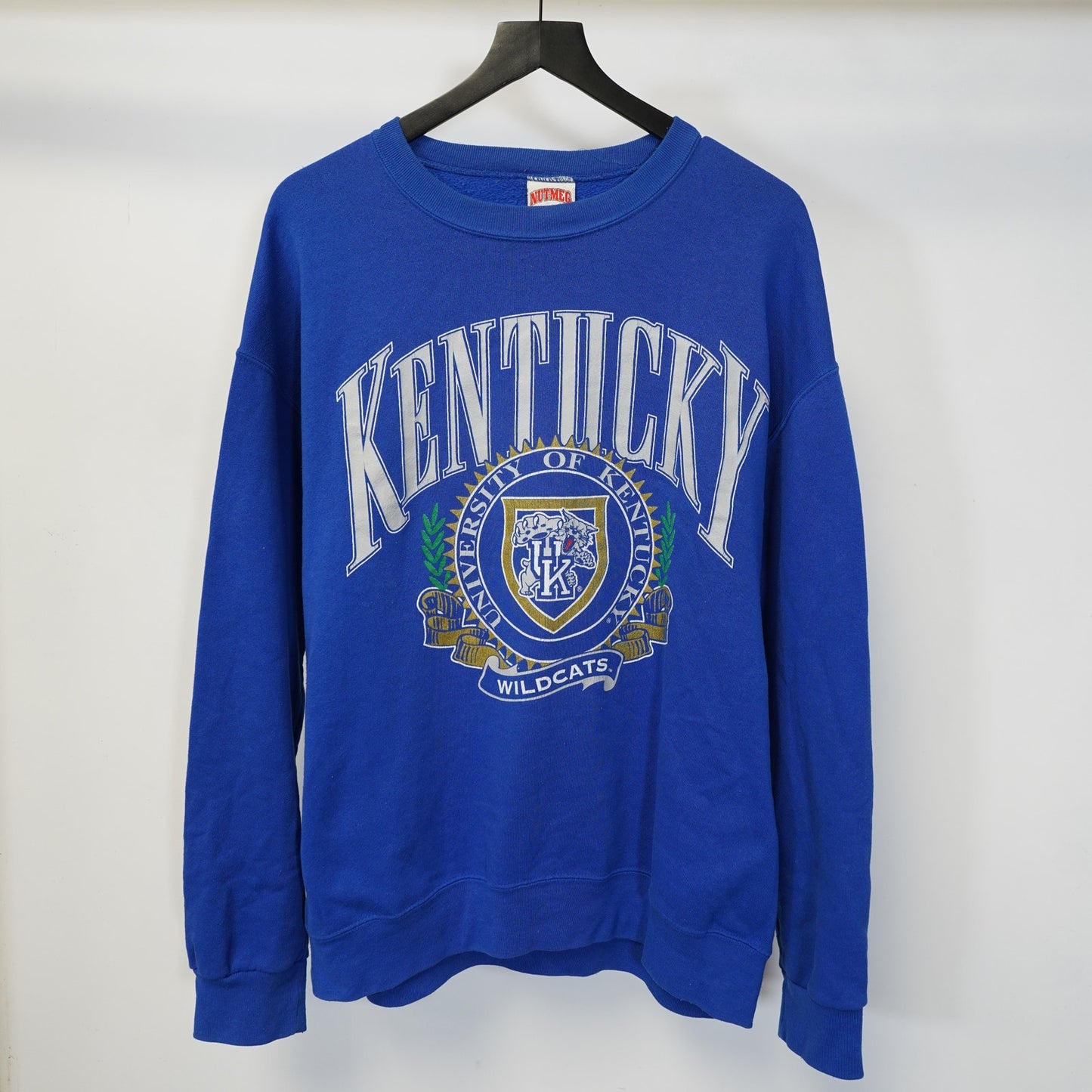 Men's L Vintage University of Kentucky Wildcats Nutmeg Mills 90s Sweatshirt UK
