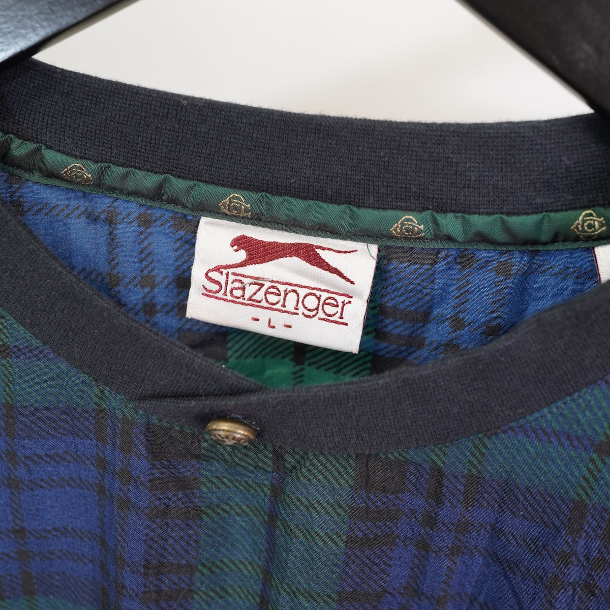 Vintage (L) 1994 US Open Oakmont Golf Plaid Pullover Windbreaker Jacket Men's L 90s