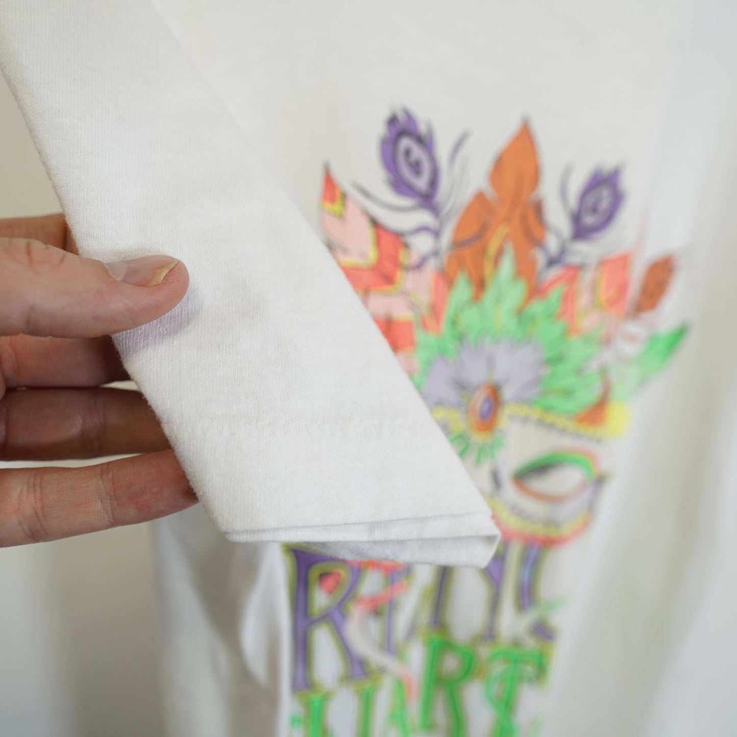(XL) Vintage French Quarter New Orleans Mardi Gras T-Shirt Single Stitch Men's XL 90s