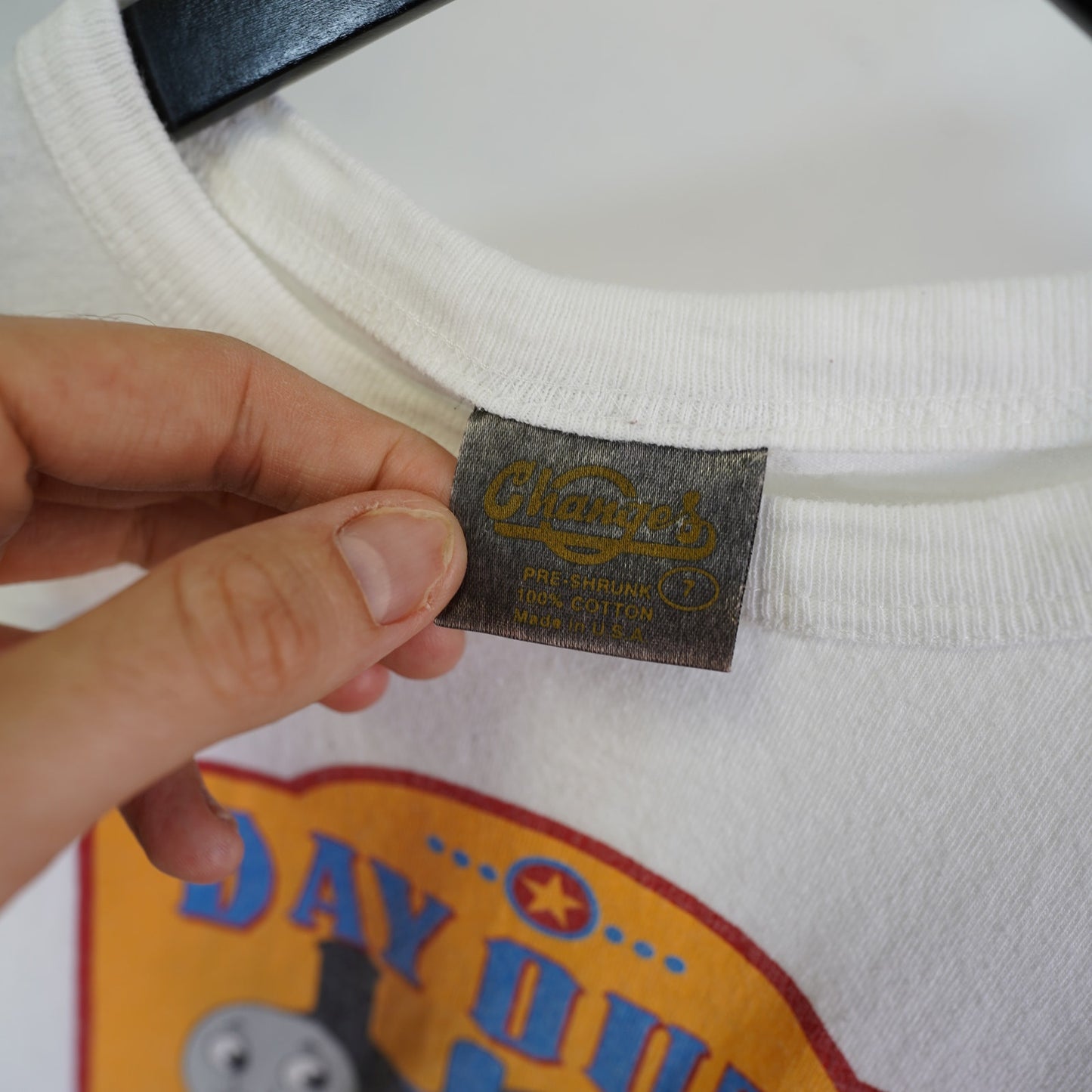 (Youth M) Vintage Thomas the Train Engine Kids T-Shirt Youth Size 7 White 90s Y2K