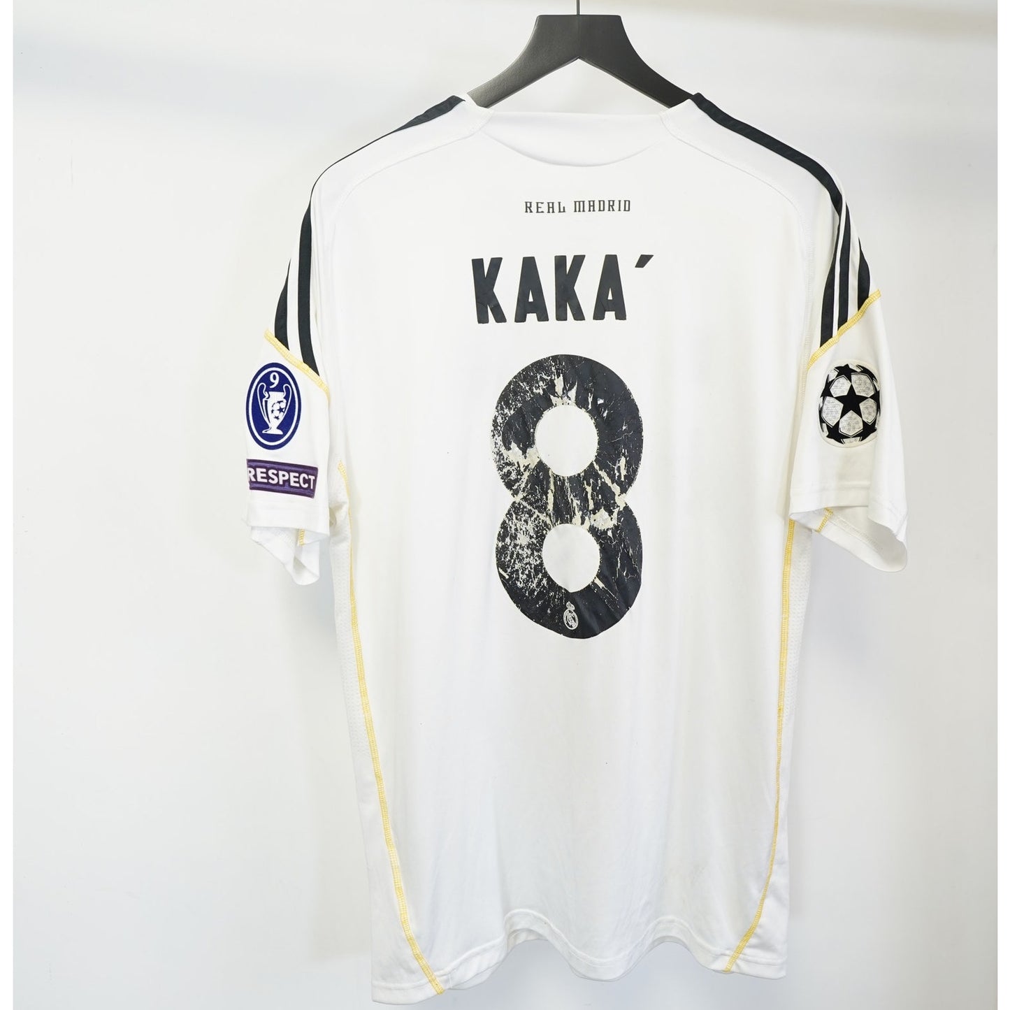 Adidas Real Madrid Kaka Home Soccer Jersey 2009-10 Men's XL White Futbol Kit