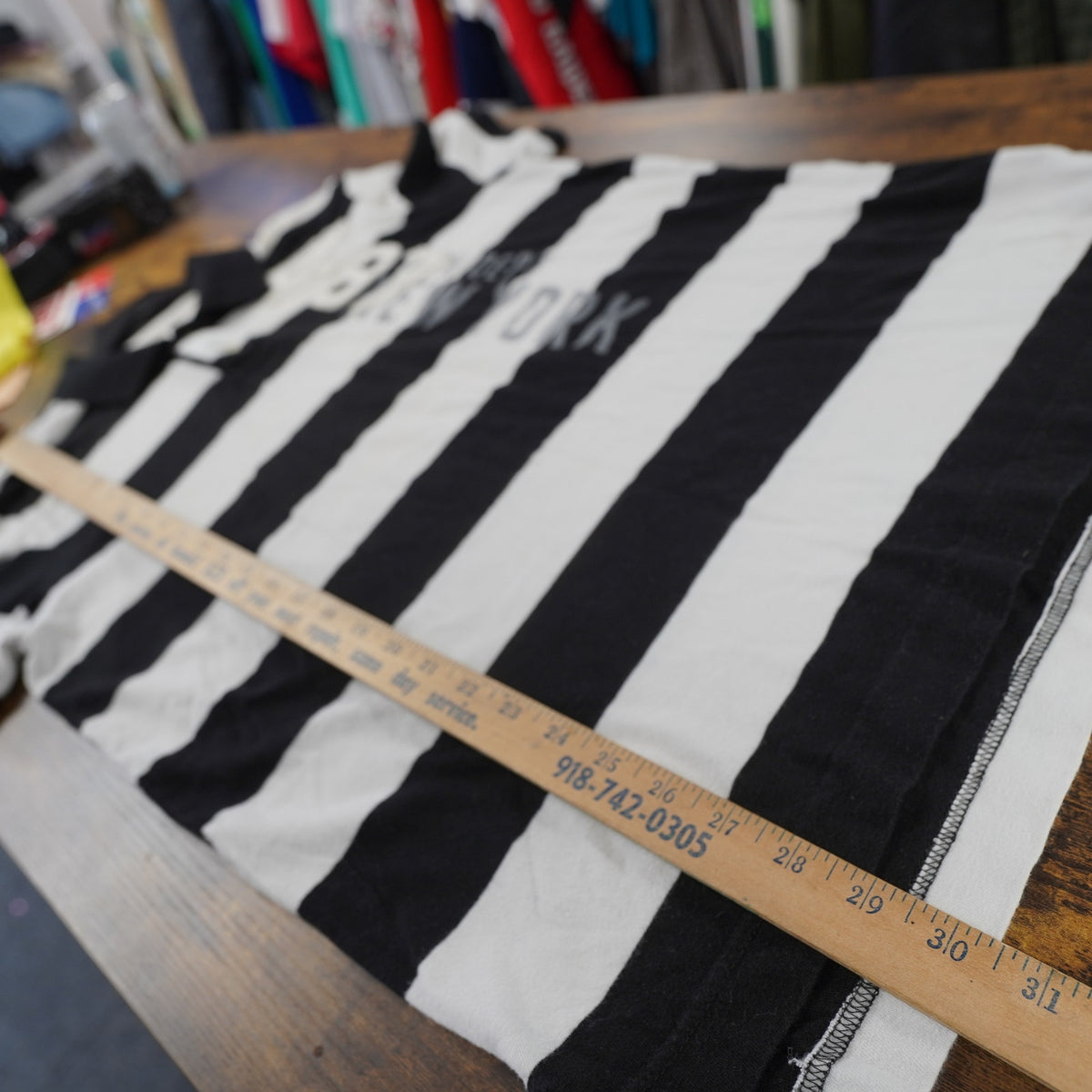 (L) Aeropostale Sewn Striped Y2K Polo Shirt Men's L White Black 2000s Preppy