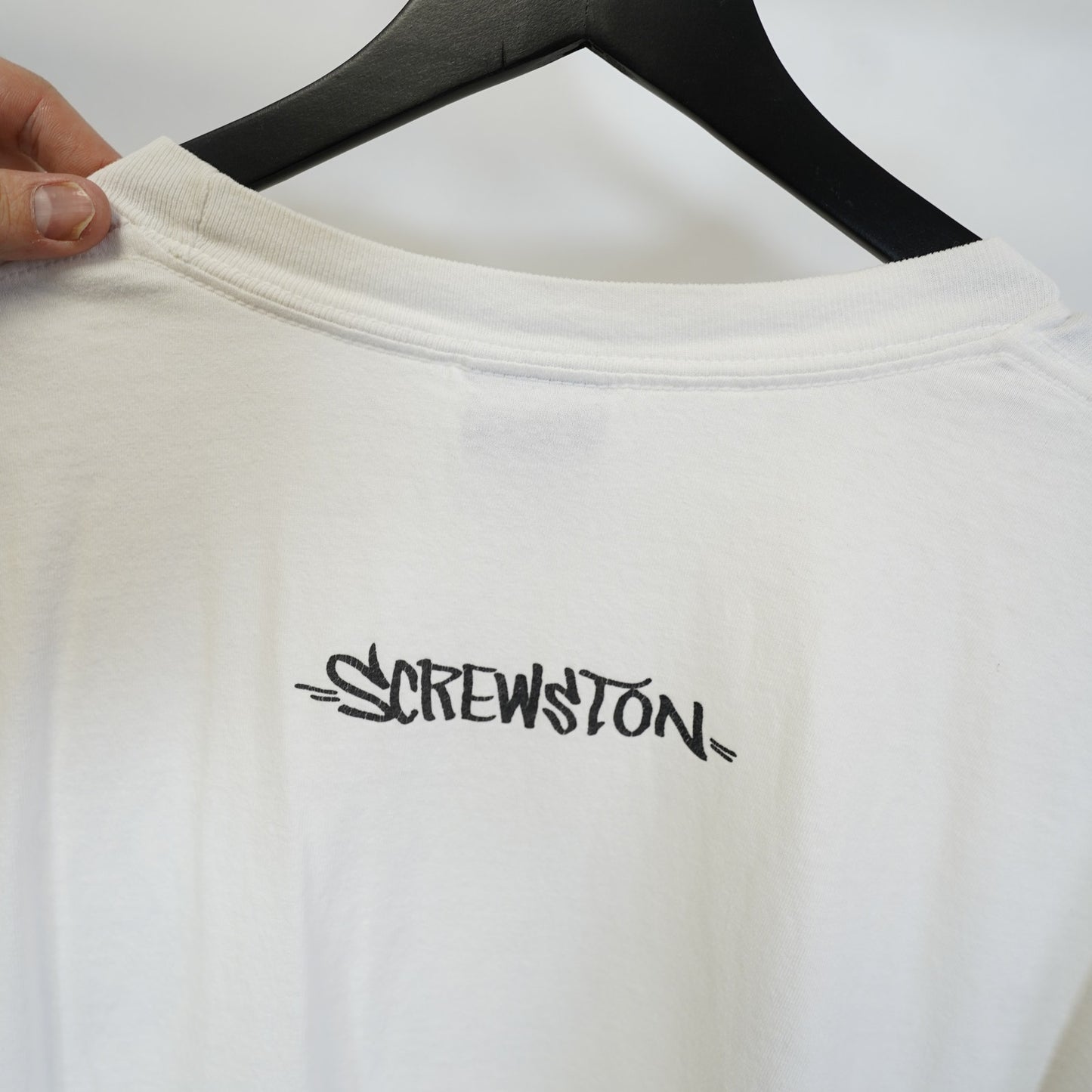 (3XL) Vintage Houston Oilers Screwston Rap T-Shirt Men's 3XL White S.U.C. Y2K Hip Hop