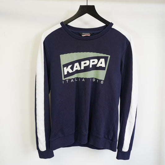(XL) Kappa Italia Crewneck Sweatshirt Men's XL Navy Blue White Big Logo Streetwear