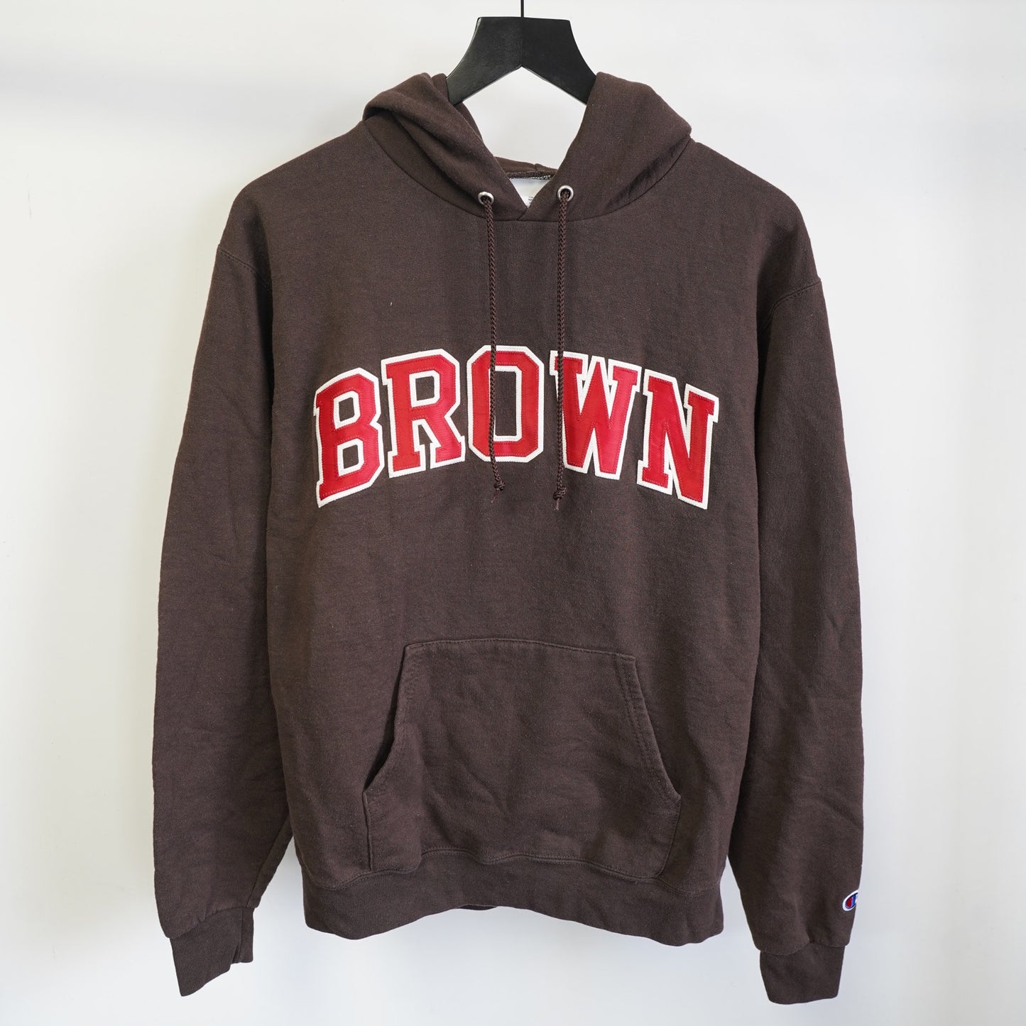 (M) Vintage Brown University Bears Embroidered Champion Hoodie Men's M Brown Red