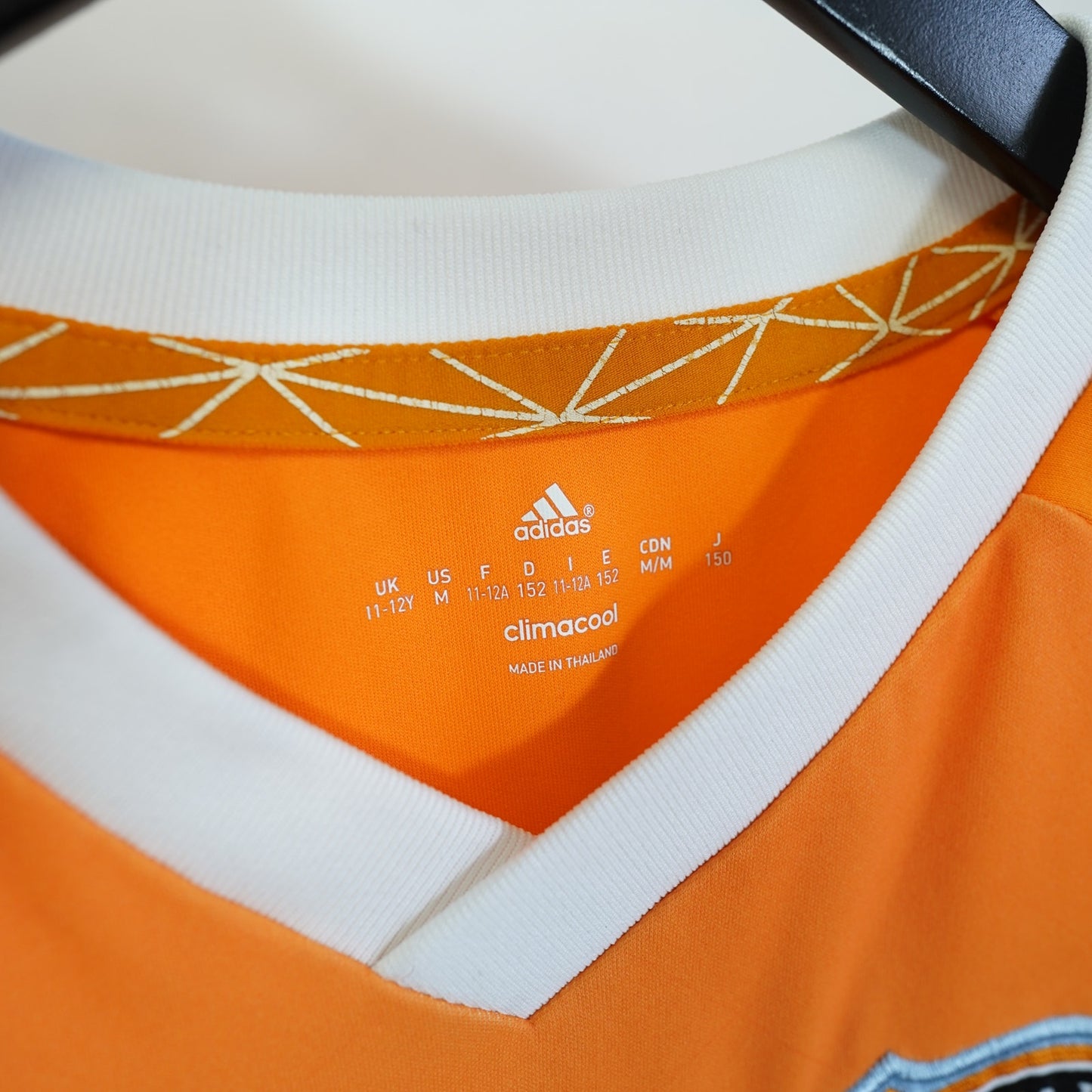 (Youth M 11-12) Adidas Houston Dynamo Home Soccer Jersey 2014-15 Orange White
