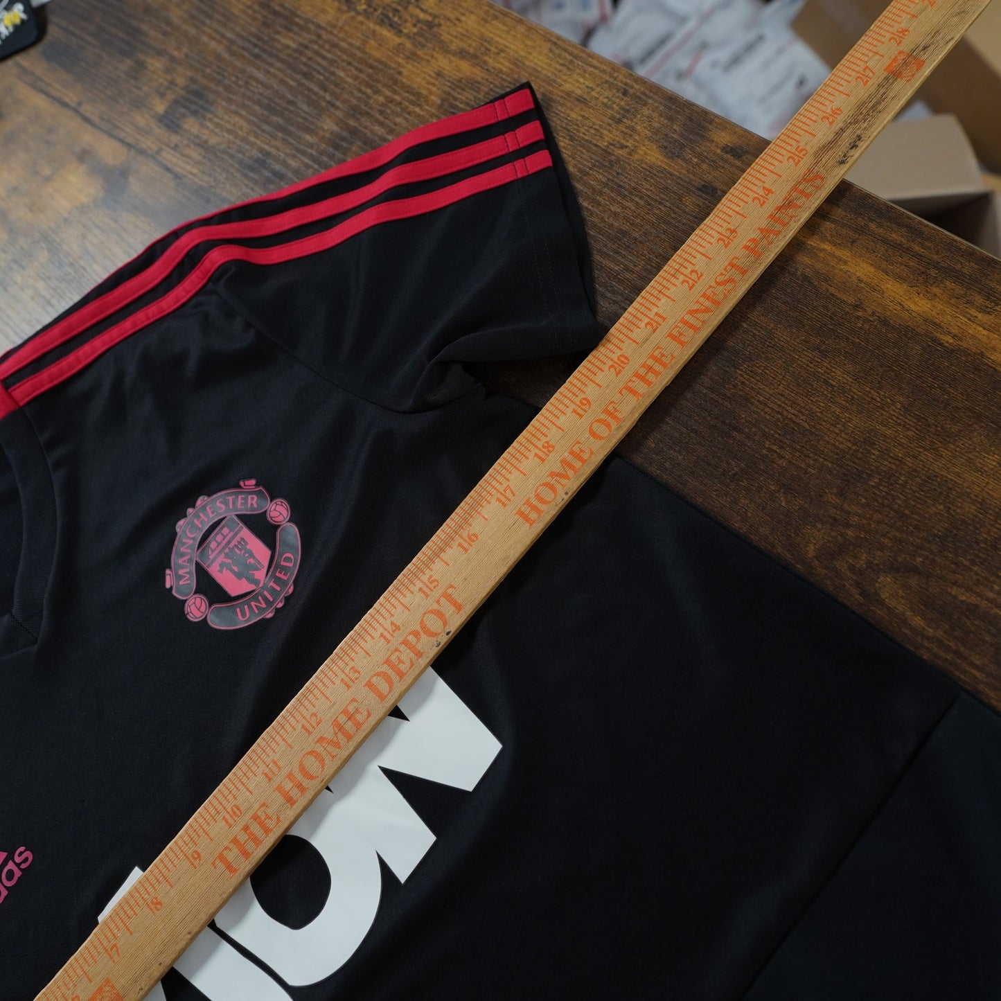 Adidas Manchester United FC 2018/2019 Men's S Black Training Soccer Jersey Shirt