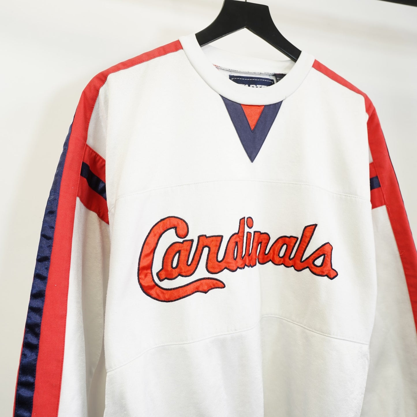 (M) Vintage St. Louis Cardinals Starter Embroidered Sweatshirt Men's S-M White