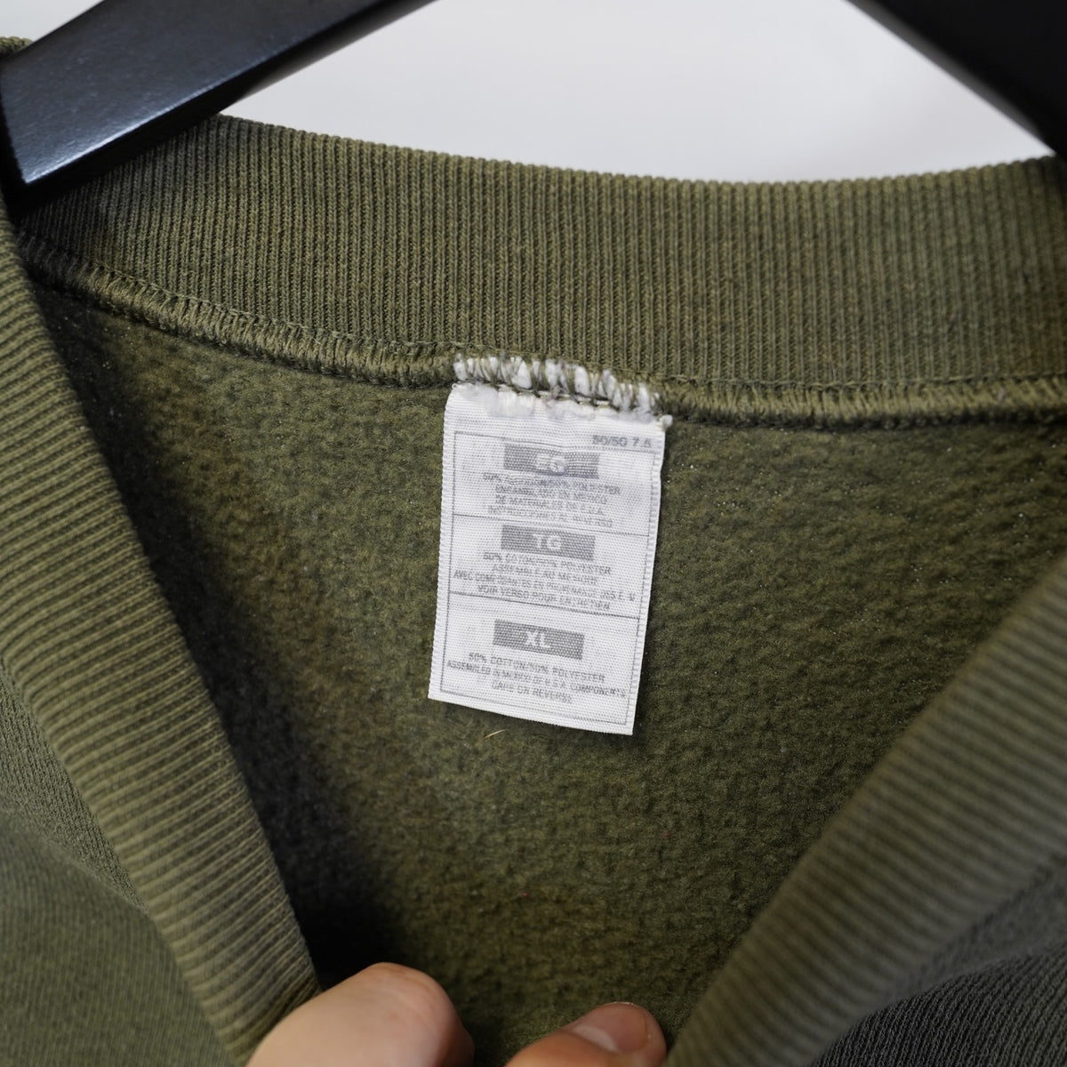 (XL) Vintage Tommy Hilfiger Girls 90s Embroidered Sweatshirt Women's XL Olive Green