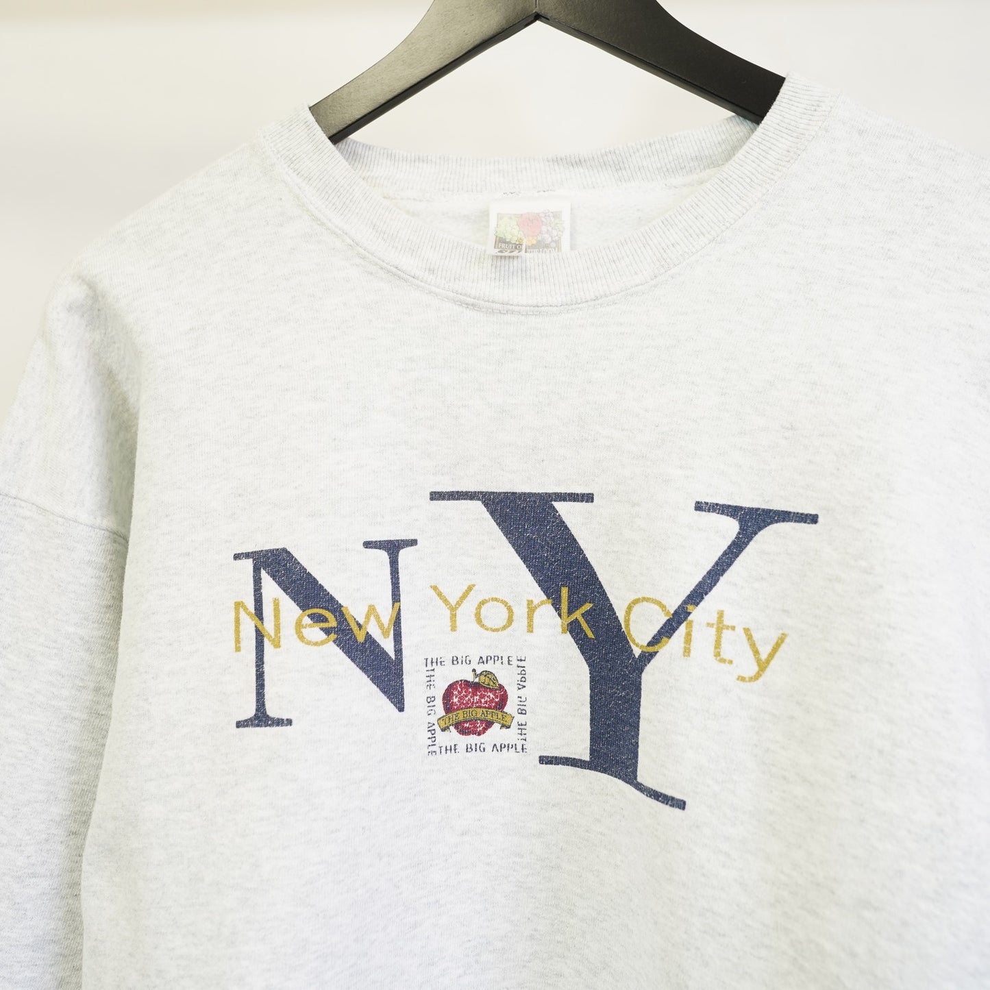 (XL) Vintage 90s New York City Tourist Sweatshirt Men's XL Heather Gray Retro Indie