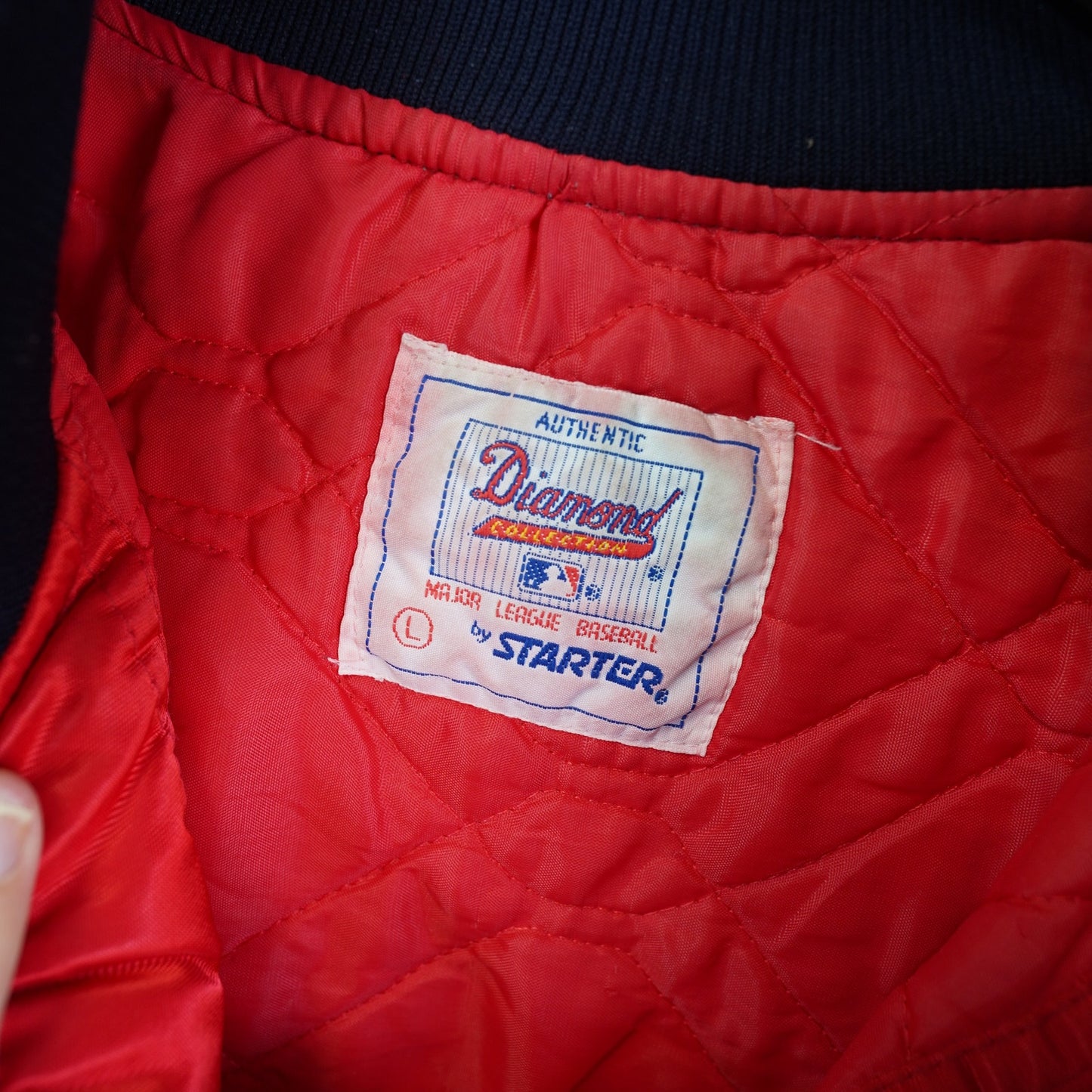(L) Vintage St. Louis Cardinals Starter Satin Jacket Men's L red Embroidered 90s MLB