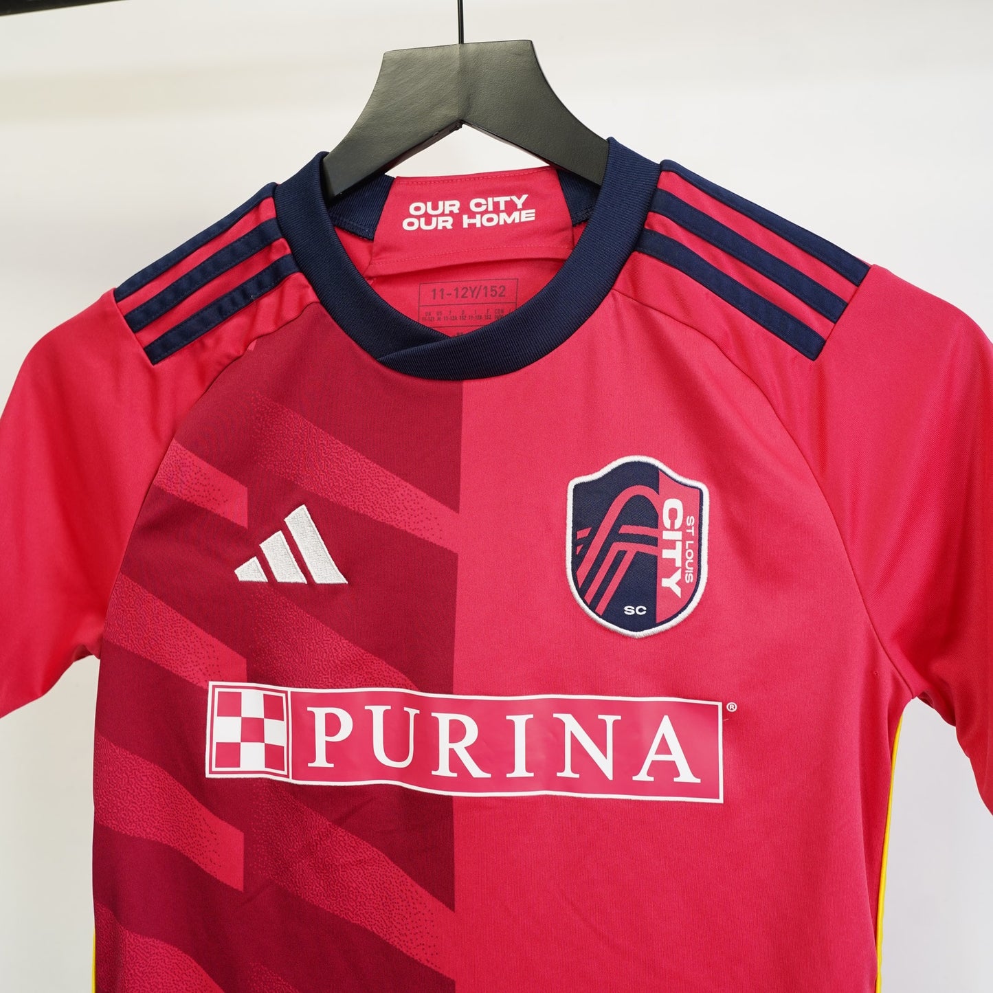 (Youth 11-12Y) St. Louis City SC Adidas Youth 2023 Soccer Jersey Kids Pink Futbol