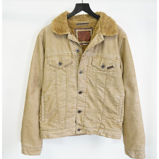 (M) Vintage American Eagle Outfitters Corduroy Bomber Jacket Men's M Sherpa Lined
