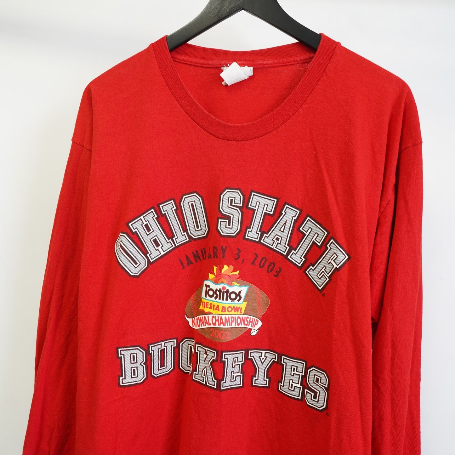 (L) Vintage Ohio State Buckeyes Lee Sport Y2K T-Shirt Men's L Red Longsleeve 2000s
