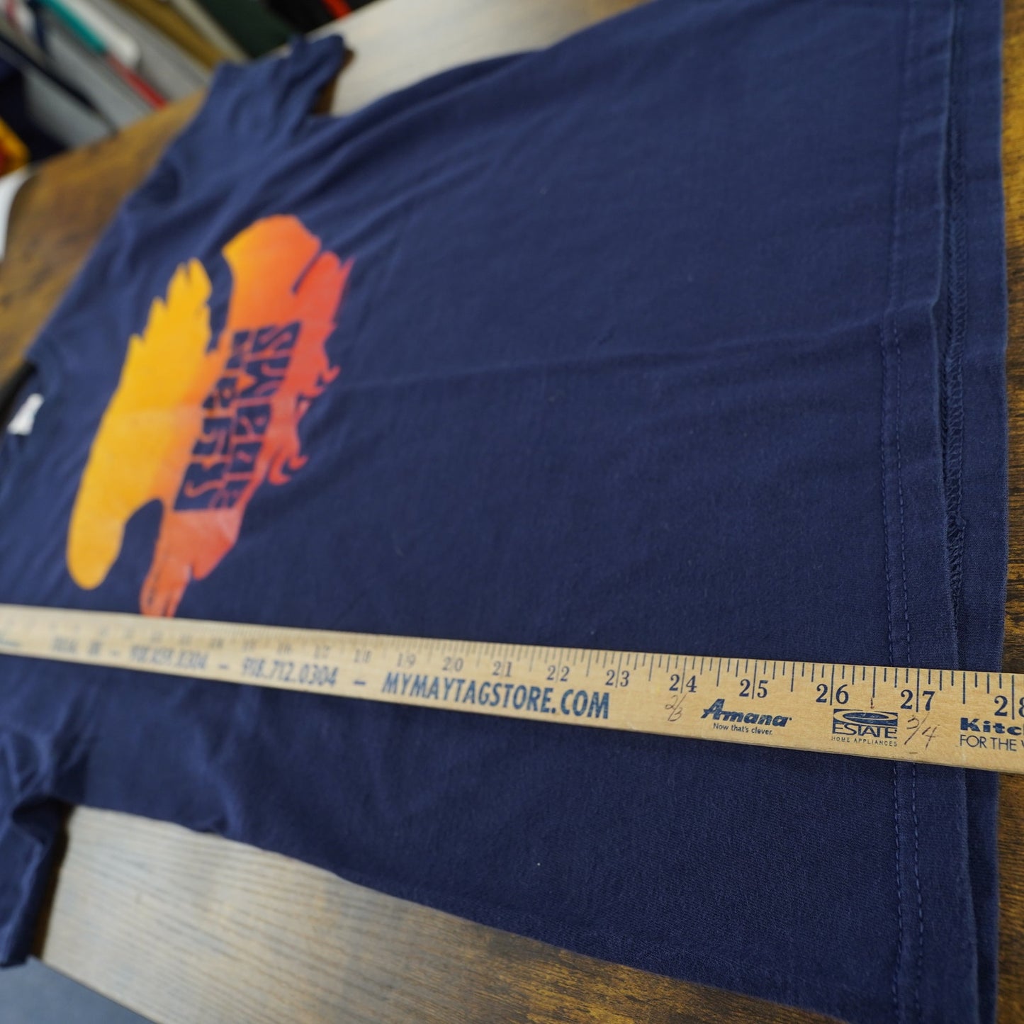 (M) Vintage Ryan Adams 2002 Band Tour T-shirt Men's M Y2K 2000s Eagle Blue