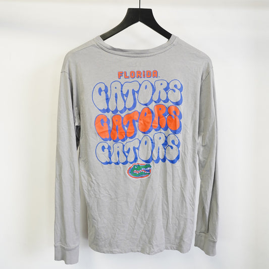 (M) University of Florida Gators Longsleeve Pocket T-Shirt Unisex M Gray UF