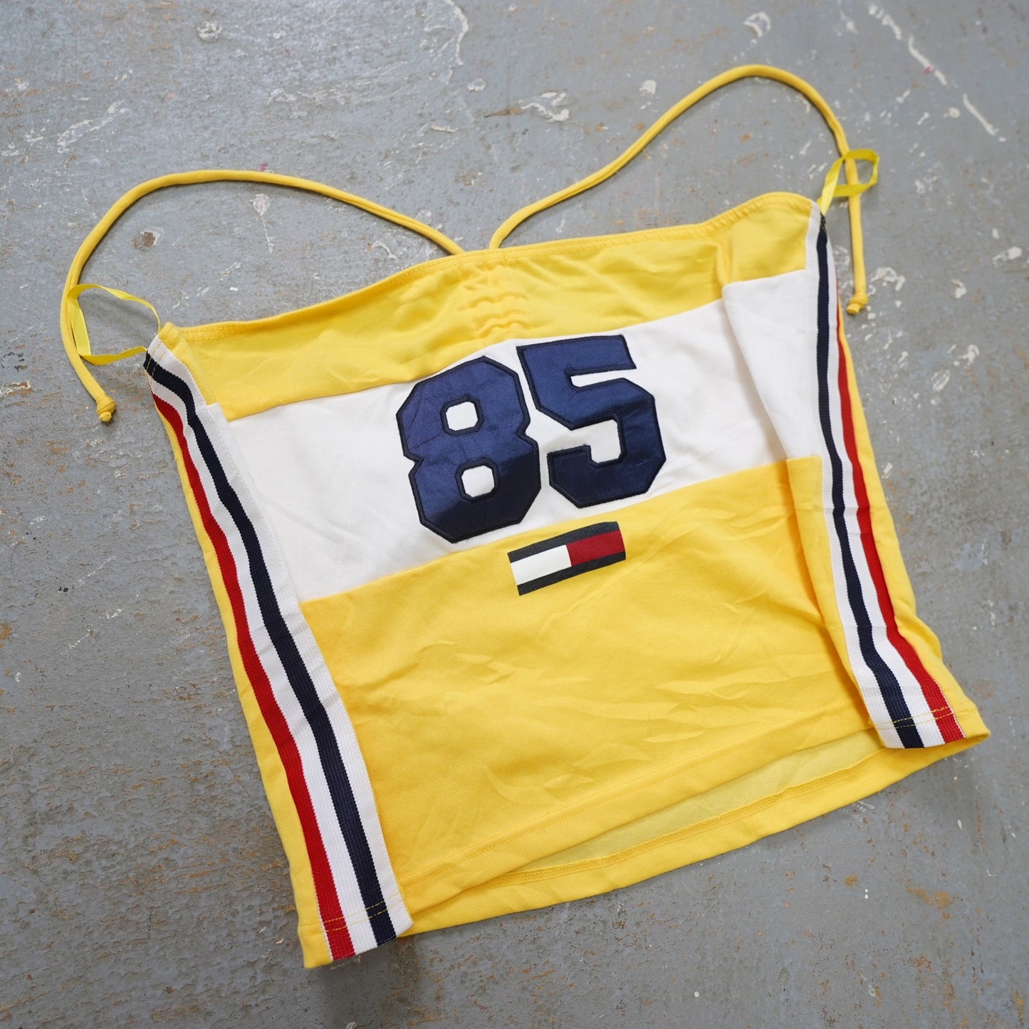 (Women's M) Vintage 90s Tommy Girl Jeans Hilfiger Tube Top Spaghetti Strap Shirt Women's M