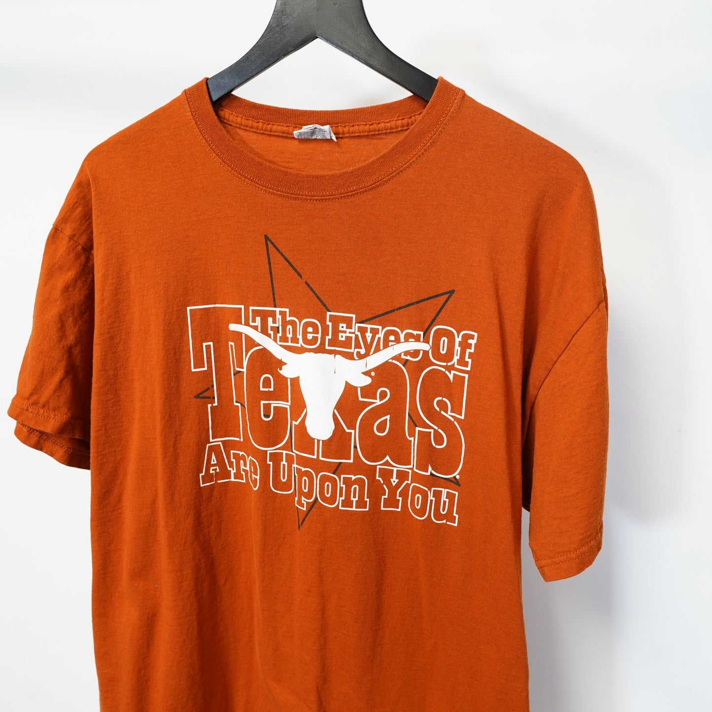 (XL) University of Texas Longhorns Football T-Shirt Men's XL Orange Retro Jerzees