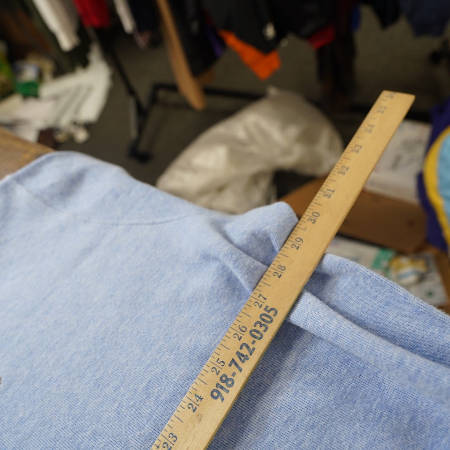 (3XLT) Polo Ralph Lauren Estate Rib Size 3XLT Light Blue 1/4 Zip Pullover Sweater