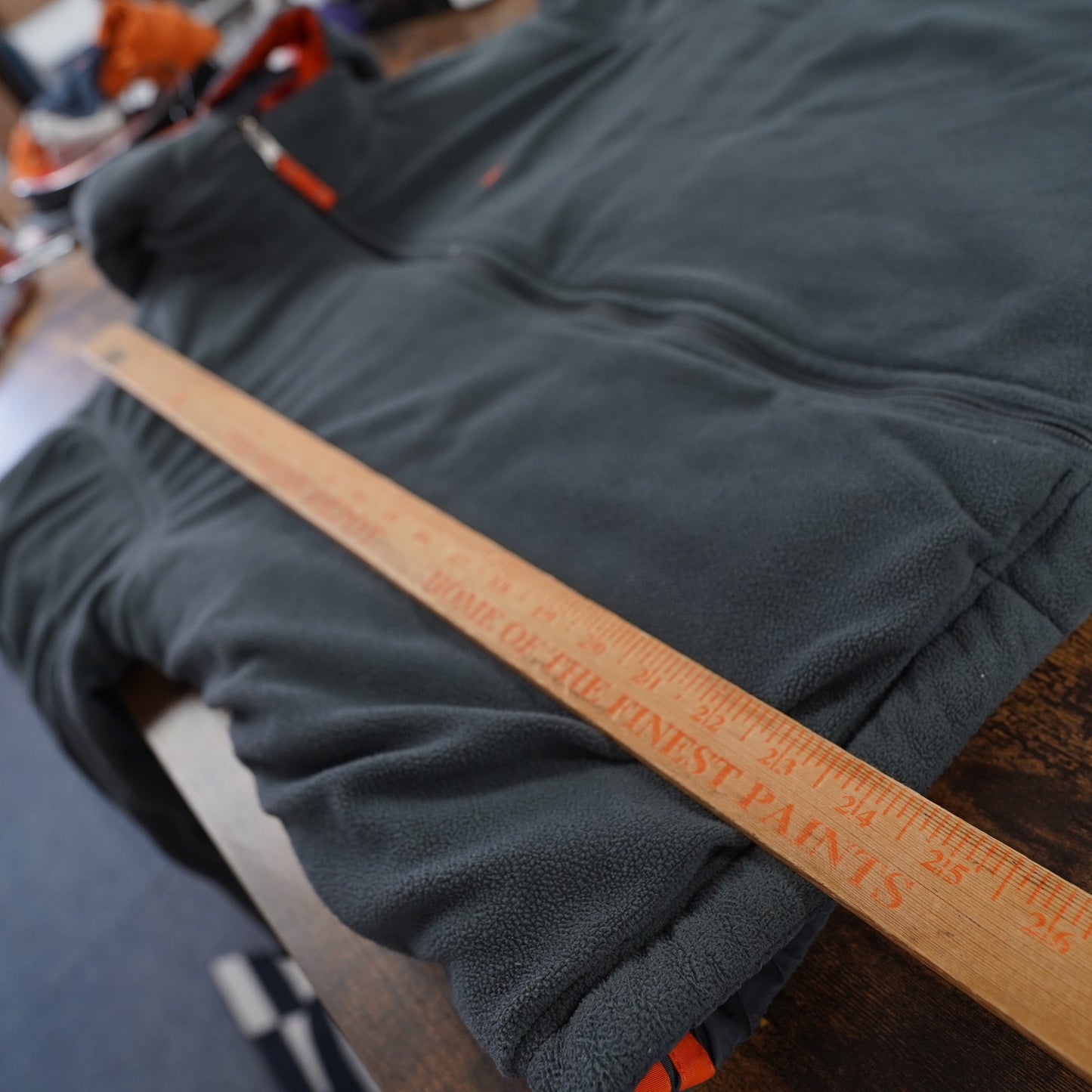(Boys L/XL) Vintage Nike Reversible Puffer Jacket Y2K Boys L Orange Gray 2000s Retro Fleece