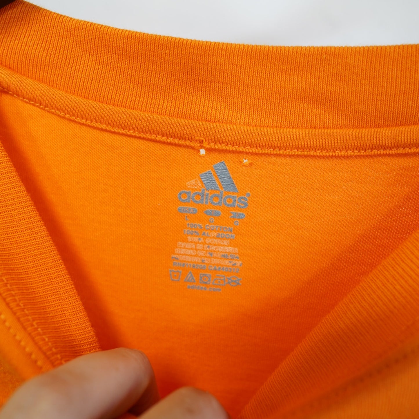 (L) Vintage Adidas Houston Dynamo Adidas LS Soccer T-Shirt Men's L Orange MLS Futbol