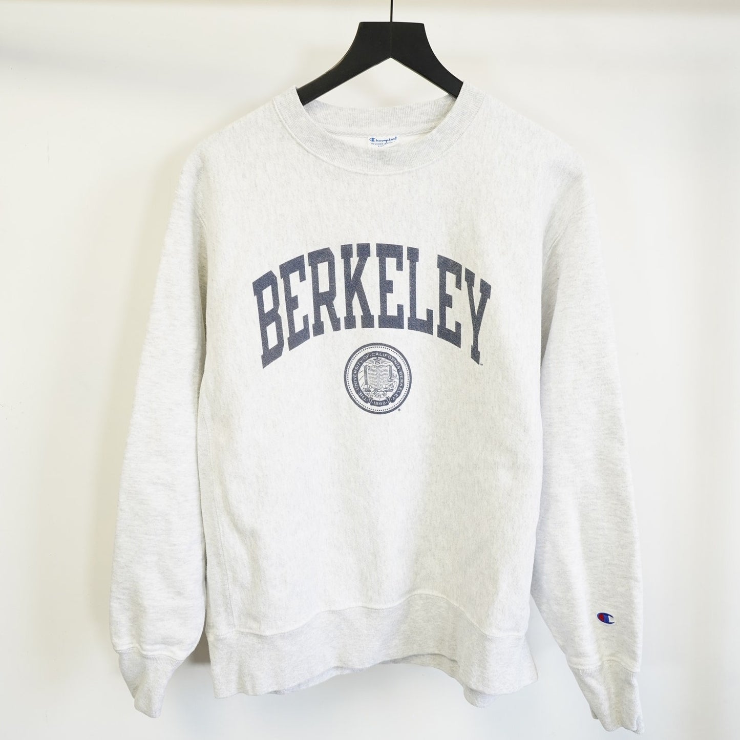 (L) University of California Berkley Champion Reverse Weave Mens L Heather Gray Bears