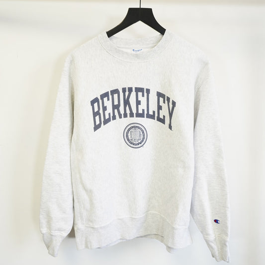 (L) University of California Berkley Champion Reverse Weave Mens L Heather Gray Bears