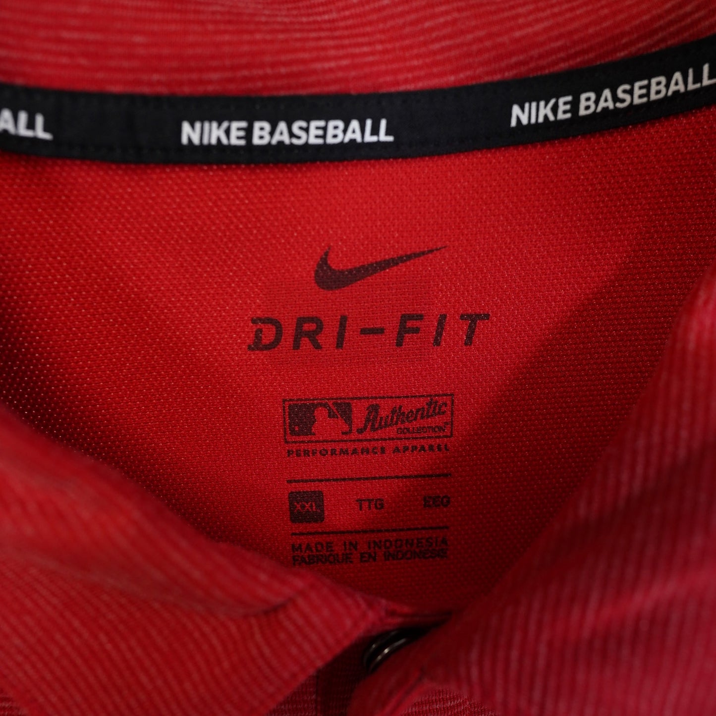 (XXL) Nike Washington Nationals Dri-Fit Polo Shirt Men's XXL Red MLB Baseball