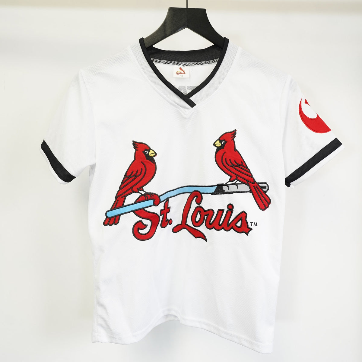 (Boys M) Vintage St. Louis Cardinals Star Wars Baseball Jersey Boys M Youth White Sewn