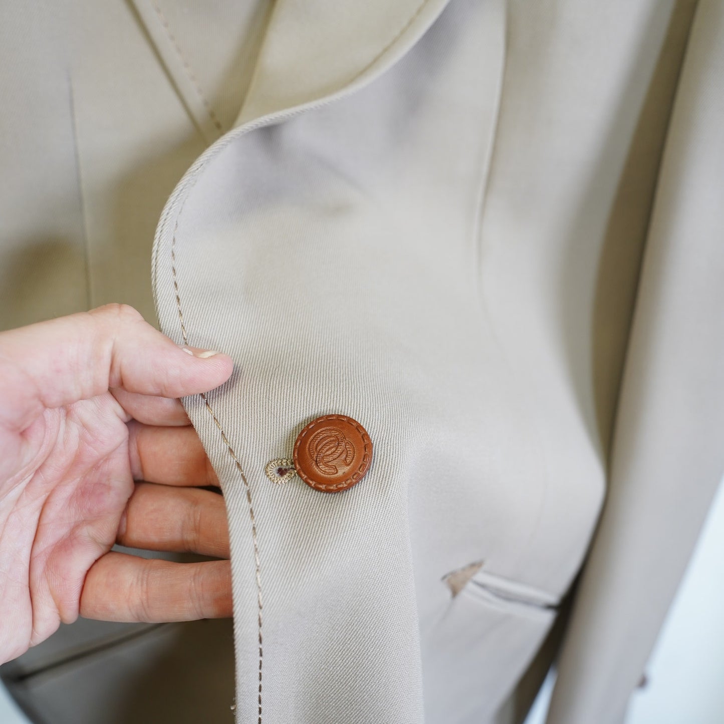 (Men's L) True Vintage Oleg Cassini Western Cowboy Suit Jacket Men's Sz. 42 Tan Blazer 70s