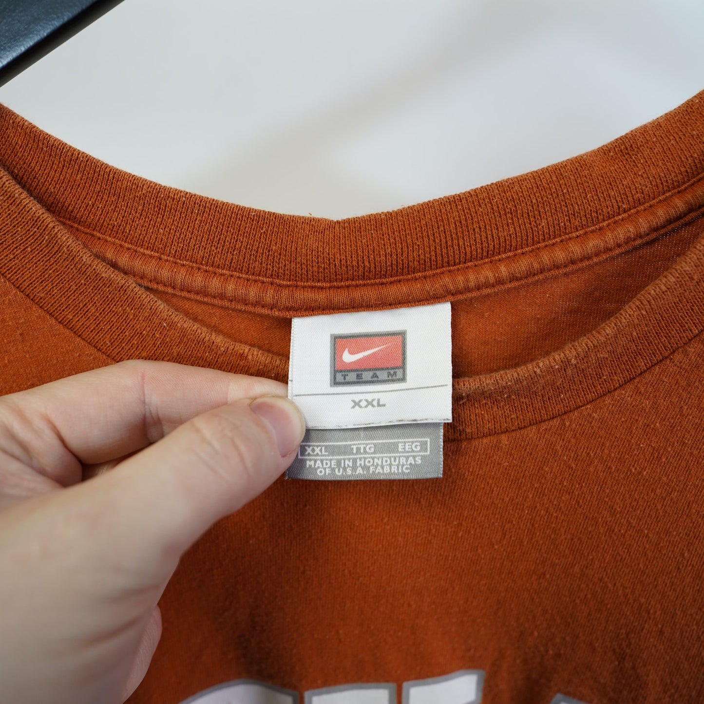 (XXL) Vintage Texas Longhorns Nike Center Swoosh Longsleeve T-Shirt Men's XXL Orange