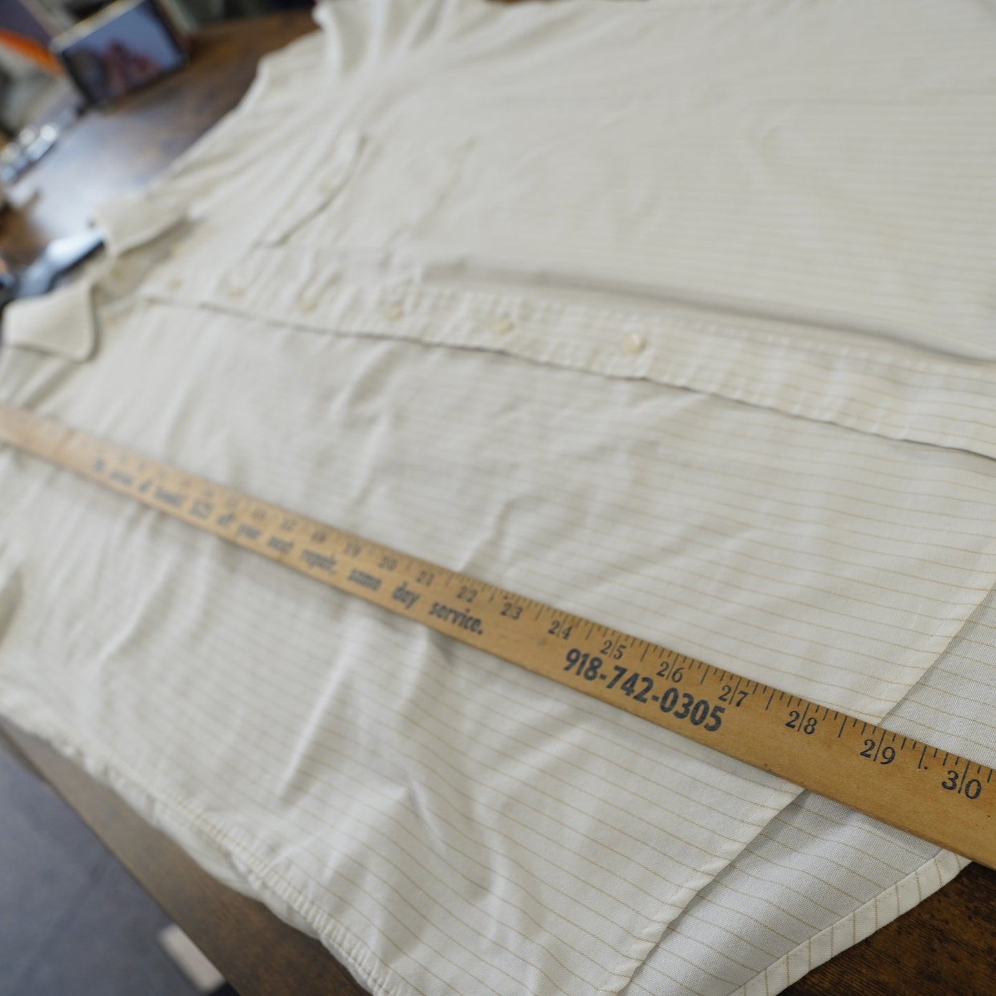 (XXL) True Vintage L.L. Bean Button Down Shirt Single Needle Men's XXL White USA Made