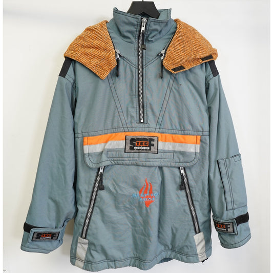 (M) Vintage 80s Rodeo Surf Tech Ski Puffer Jacket Mens M Retro Gorpcore Snowboarding