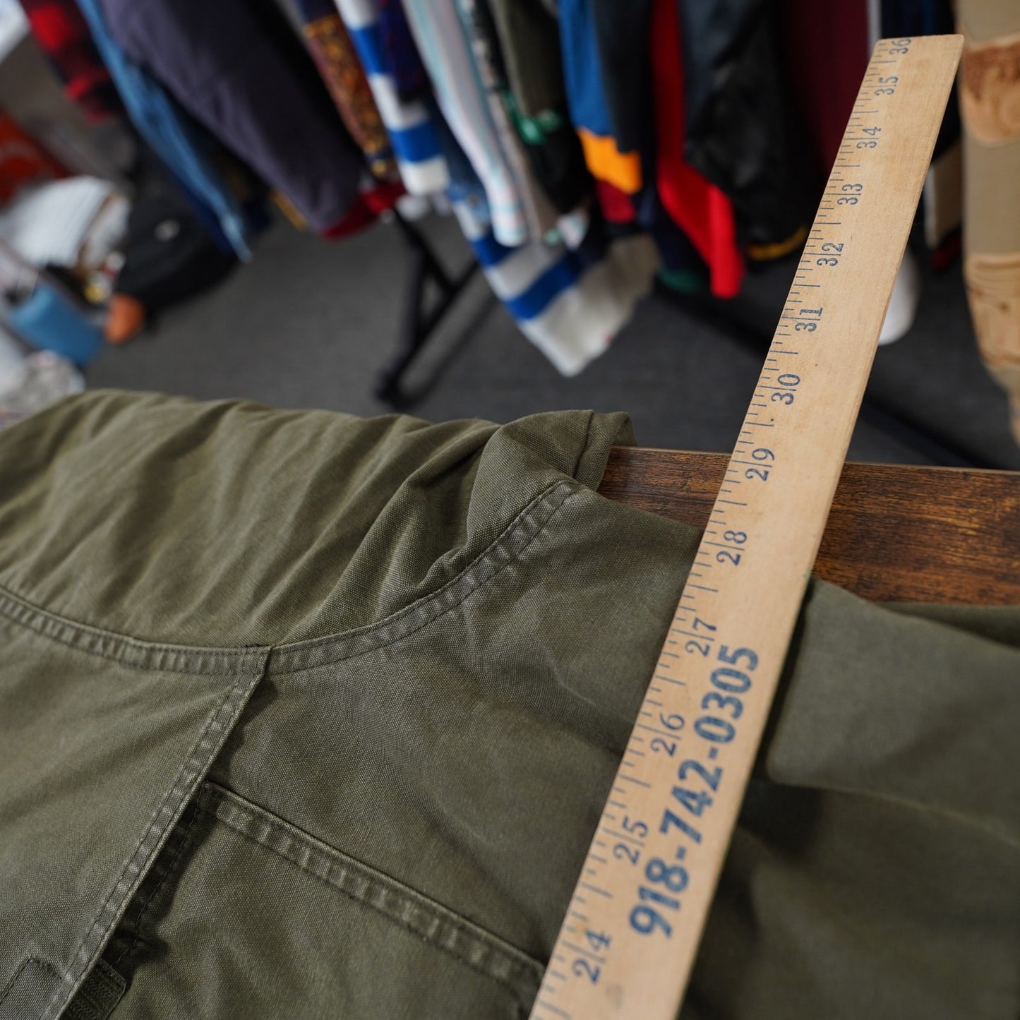 (XXL) Vintage Eddie Bauer Military Field Jacket Barn Chore Coat Men's XXL Green