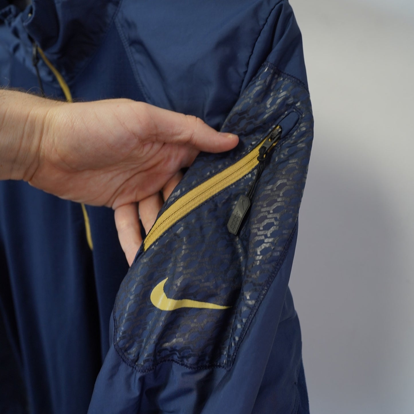 (S) Vintage LA St. Louis Rams Nike Dri-Fit 1/4 Zip Pullover Men's S Navy Jacket