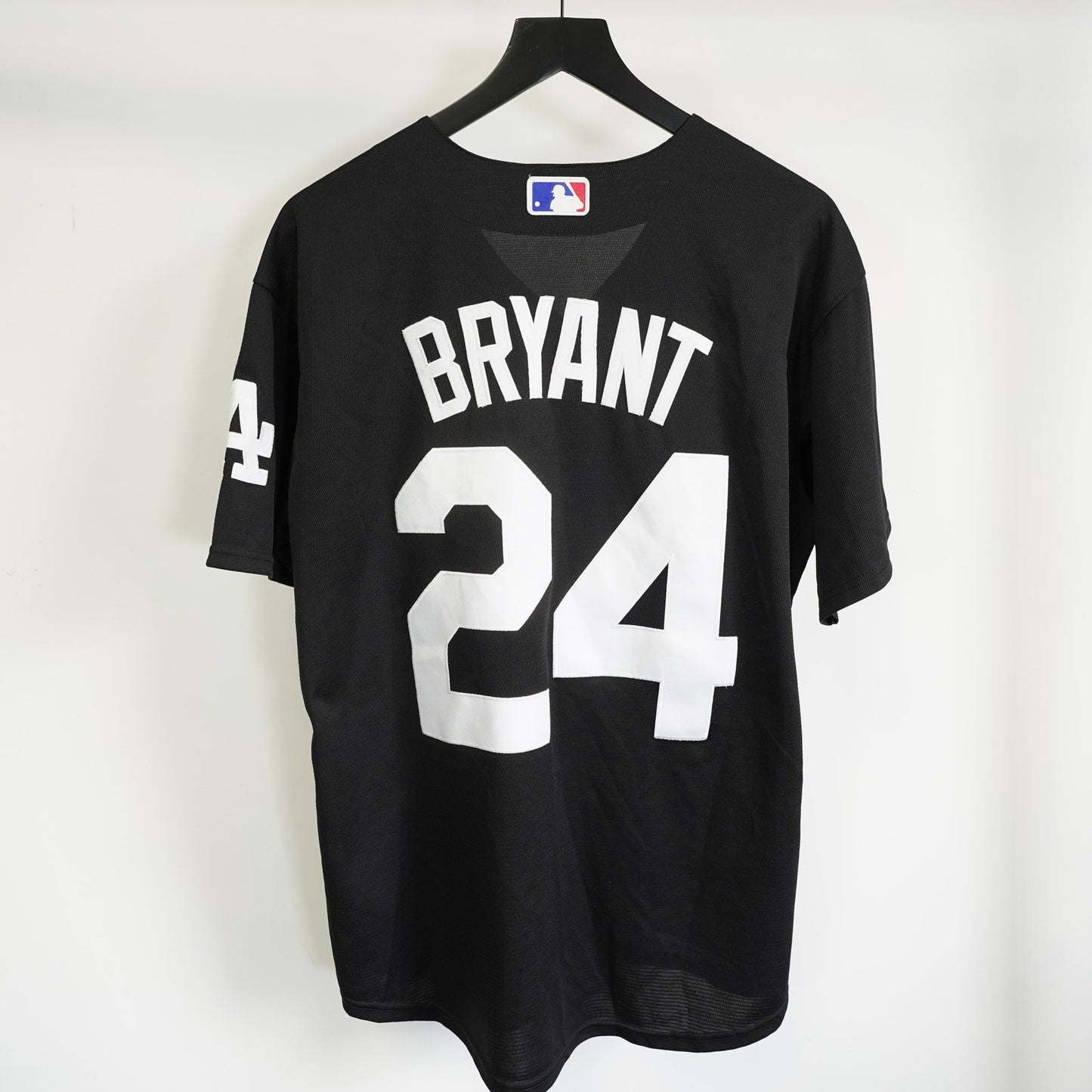 (L) Nike LA Dodgers Kobe Bryant Baseball Jersey Mens L Black Sewn #8 #24 Los Angeles