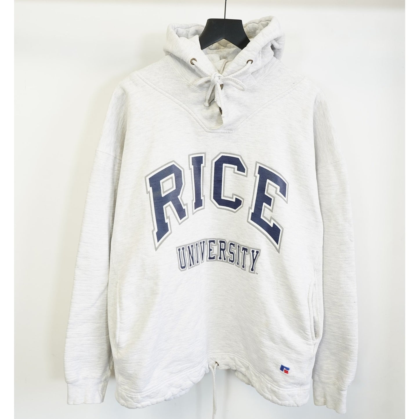 (XXL) Vintage Rice University Owls Russell Athletic Hoodie Men's XXL Heather Gray 90s