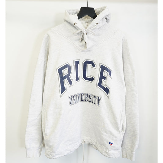 (XXL) Vintage Rice University Owls Russell Athletic Hoodie Men's XXL Heather Gray 90s