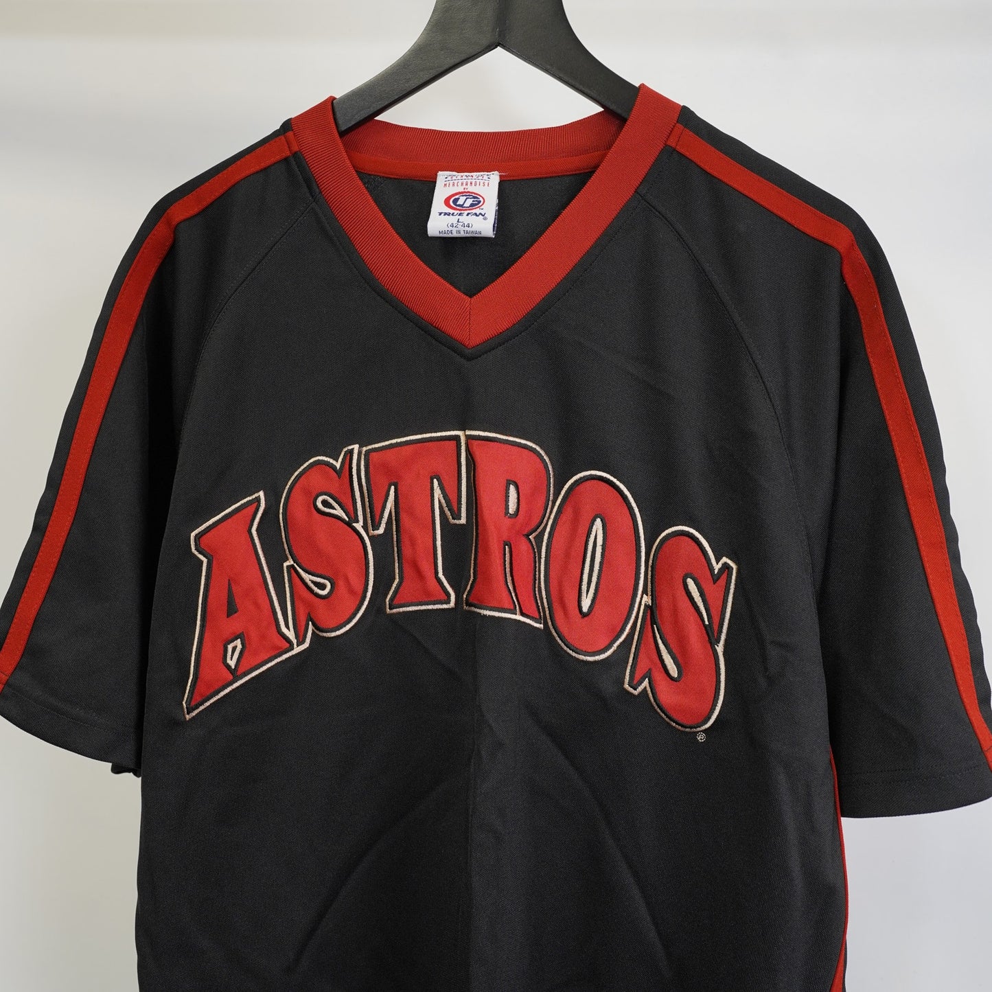 (L) Vintage 2000s Houston Astros Embroidered True Fan Jersey Men's L Black Y2K MLB