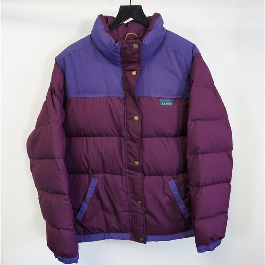 (Women's 3XL) L.L. Bean Purple Trail Model Down Puffer Jacket Gorpcore Hiking