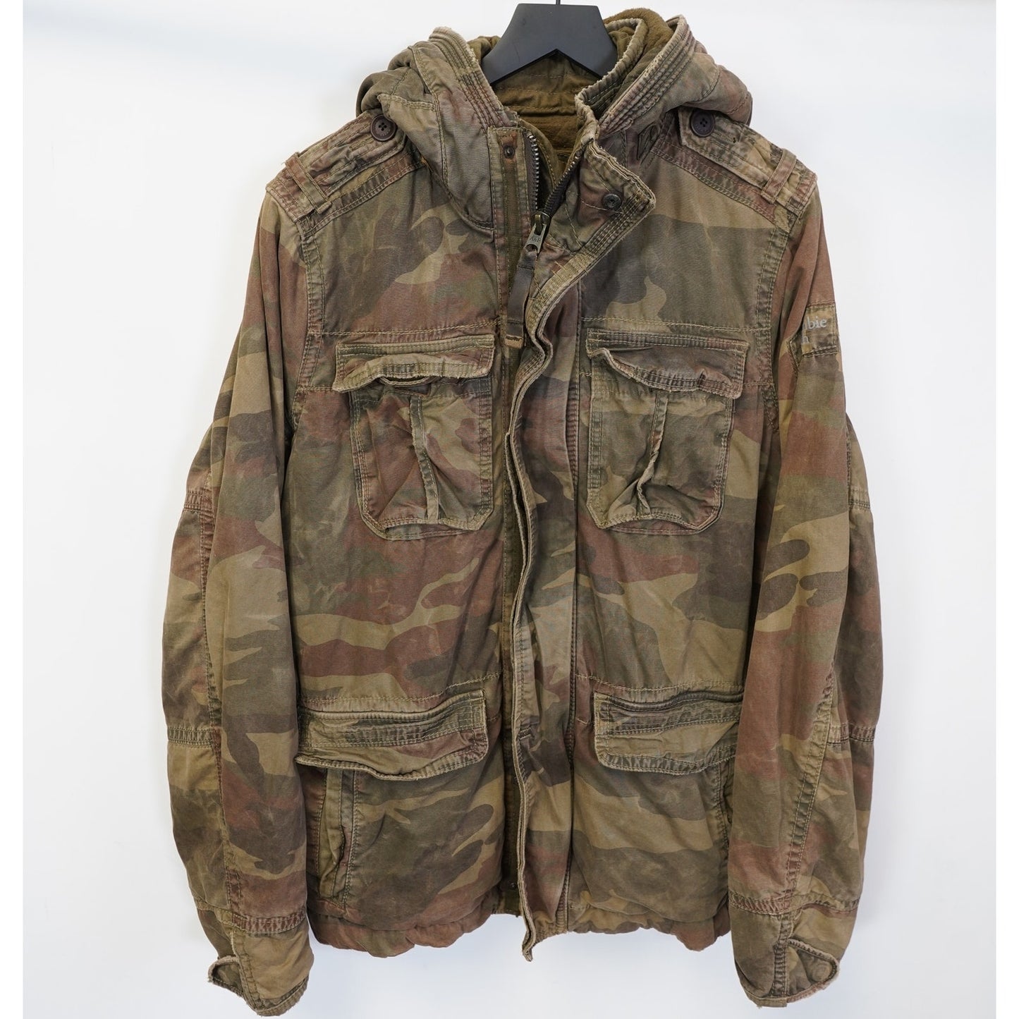 (XL) Vintage Abercrombie & Fitch Redfield Camo Military Jacket Men's XL Utility
