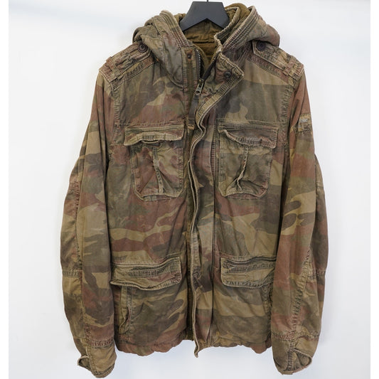 (XL) Vintage Abercrombie & Fitch Redfield Camo Military Jacket Men's XL Utility