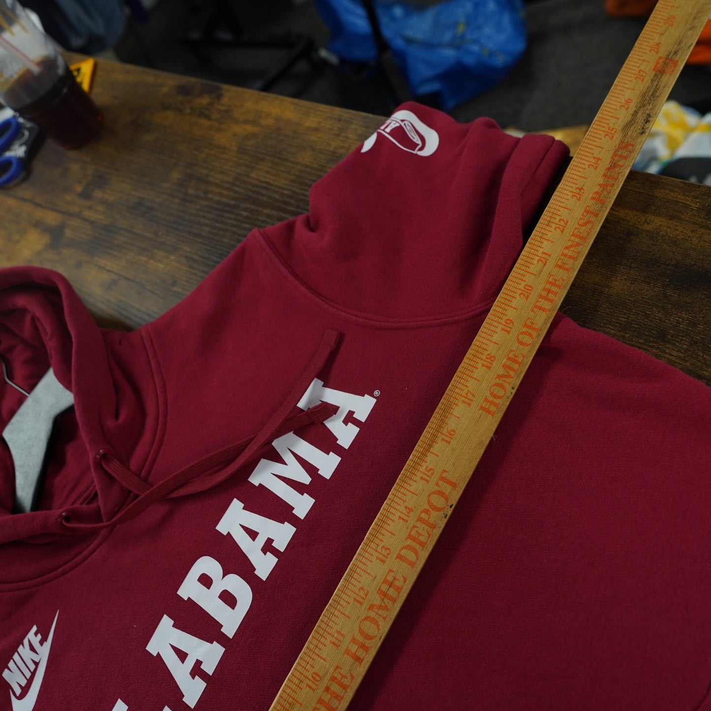 (S) Nike University of Alabama Crimson Tide Hoodie Men's S Red Pullover Sweatshirt
