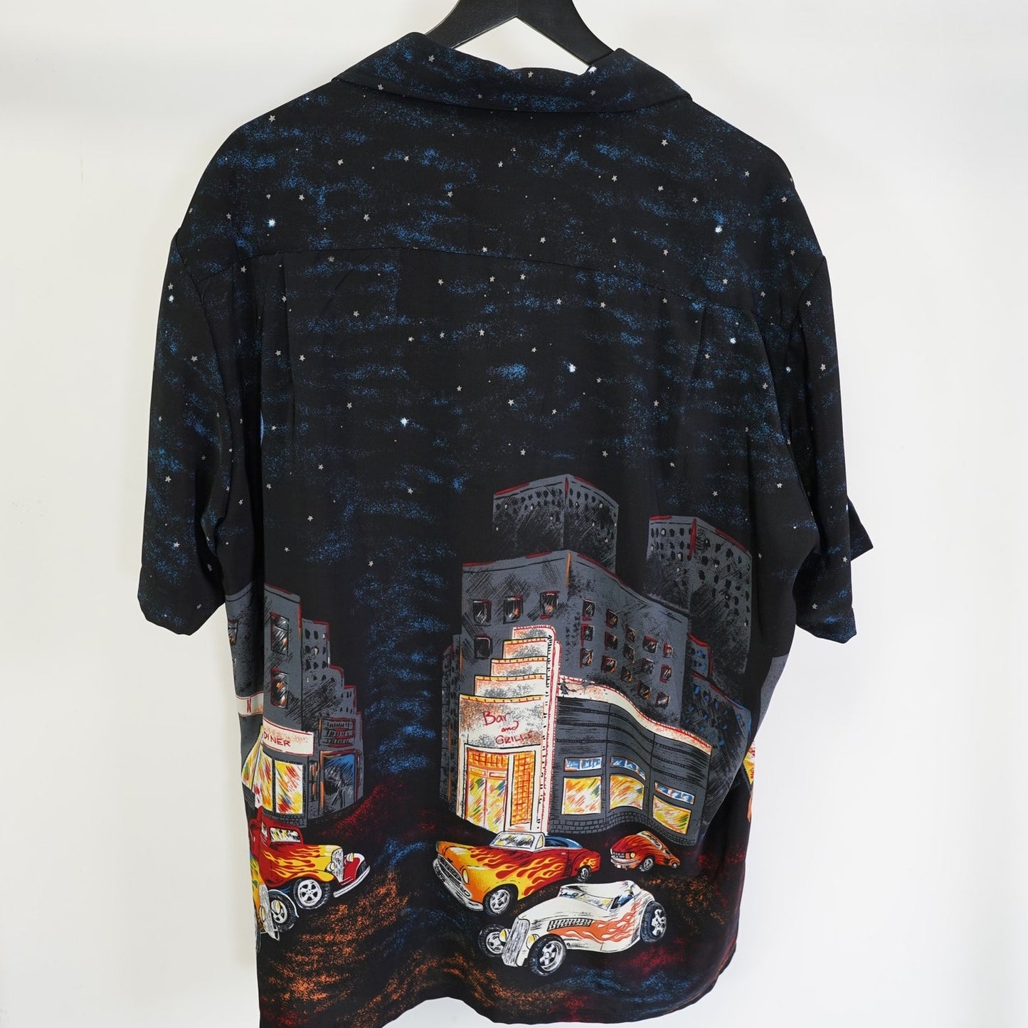 (XL) Vintage Kennington California Hot Rod Hawaiian Button Up Shirt