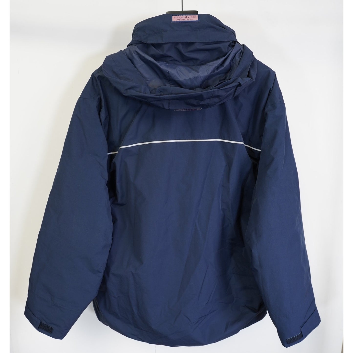 (XL) Vineyard Vines Nor'easter Performance Rain Shell Jacket Mens XL Navy Blue Preppy