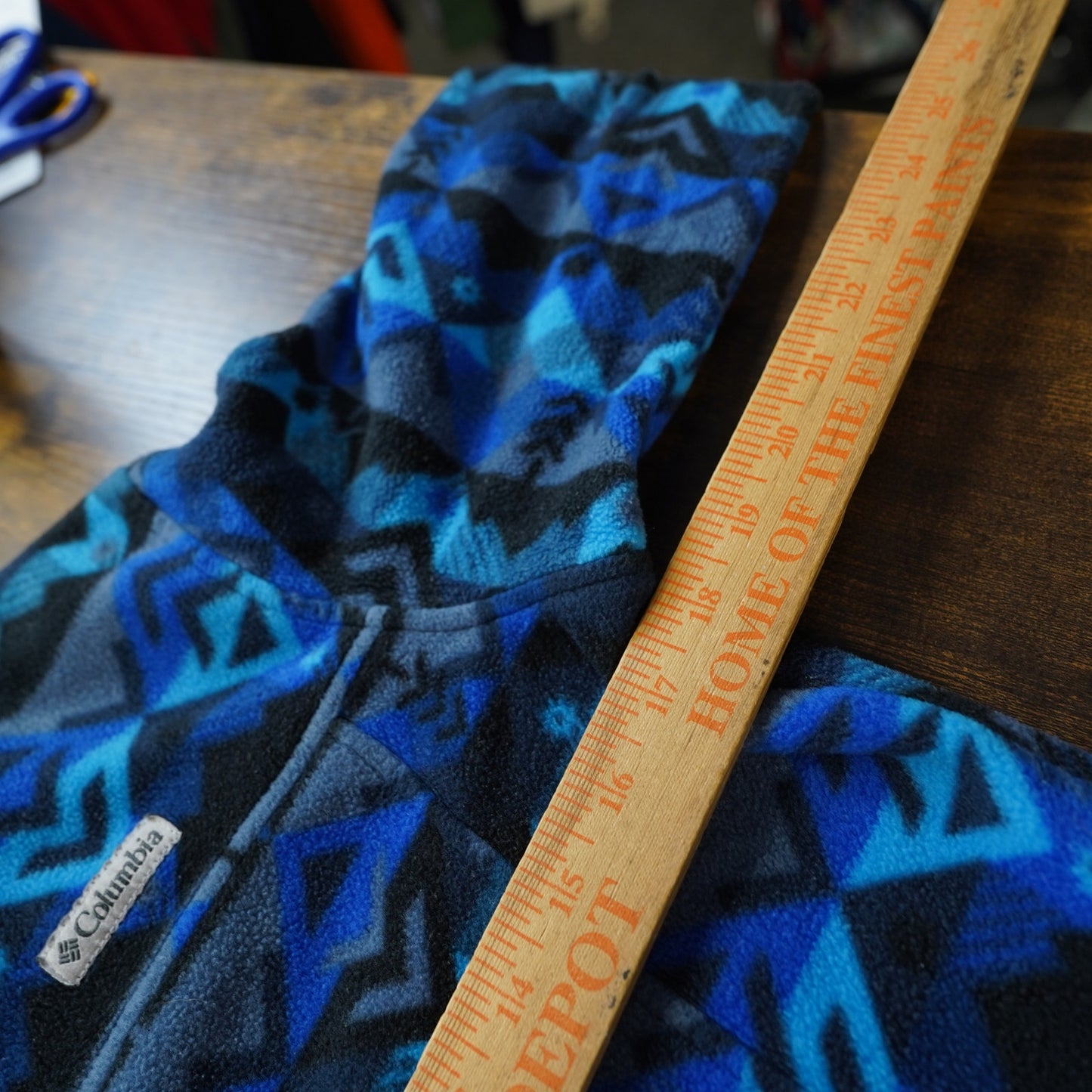 (Youth XL) Columbia Boys' Zing III Fleece Jacket Youth XL Blue Aztec Southwest Gorpcore